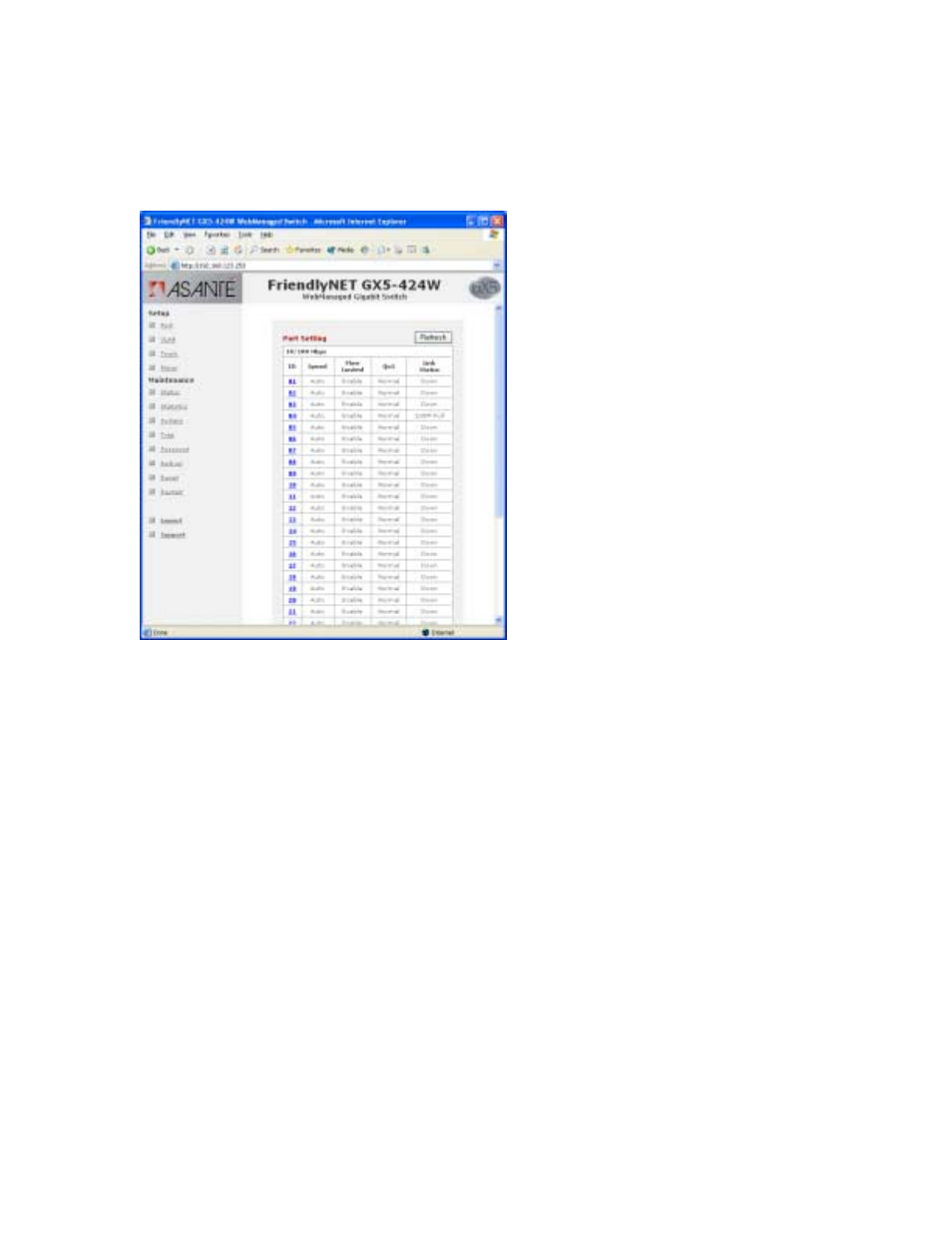 Asante Technologies GX5-424W User Manual | Page 22 / 41