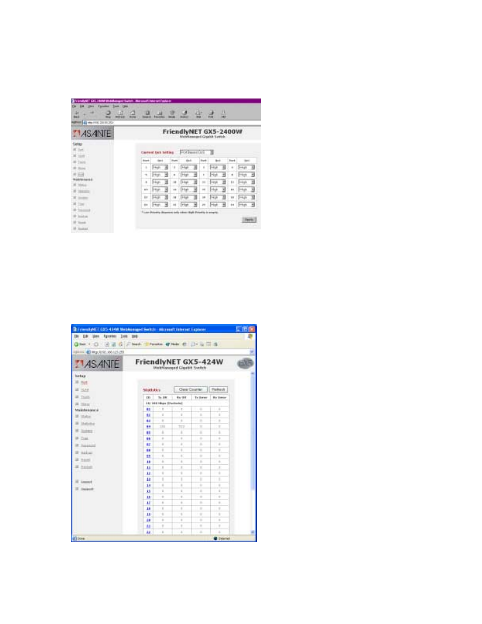 Asante Technologies GX5-424W User Manual | Page 28 / 41