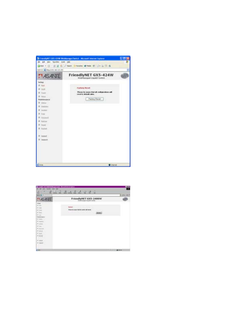 Asante Technologies GX5-424W User Manual | Page 34 / 41