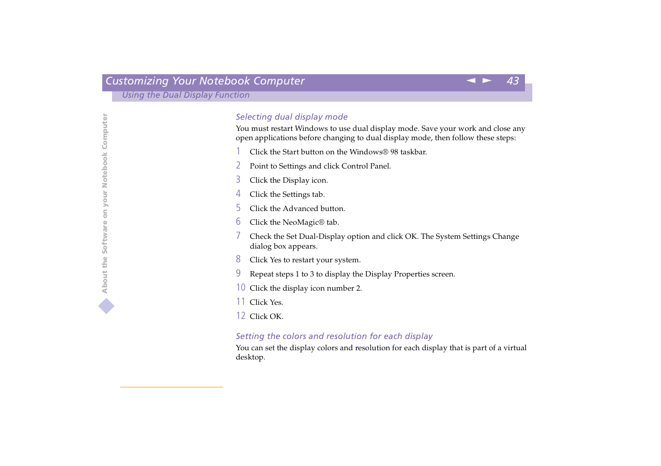 Sony PCG-X18 User Manual | Page 43 / 53