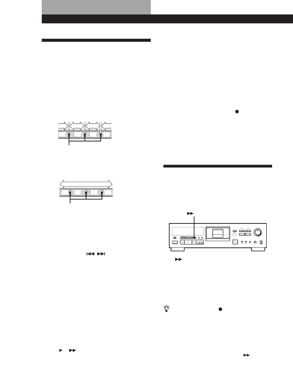 Things you should know before recording, Recording operations, If the emphasis indicator lights up in the display | When using a new tape, Important, Absolute time codes, For accurate recording of absolute time codes | Sony PCM-R300 User Manual | Page 10 / 76