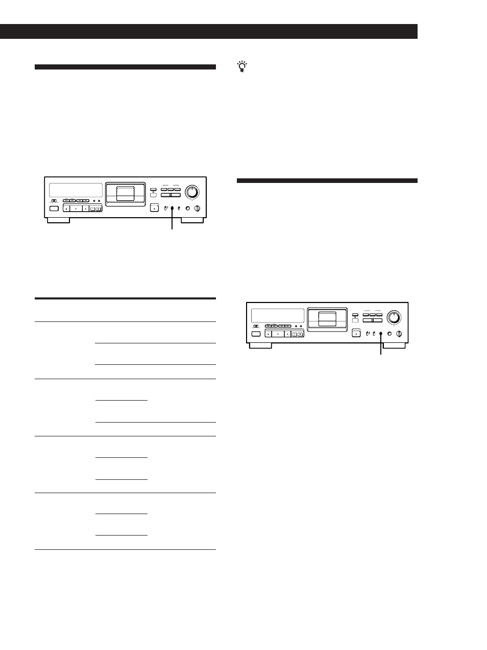 Setting the recording mode, Using the sbm (super bit mapping) function, Recording operations | Rec mode position input signal, Recording mode, Reset, Reset mode enter menu rew ff select data ams, Renumber rehearsal auto, Coaxial, The counter in long-play mode | Sony PCM-R300 User Manual | Page 11 / 76