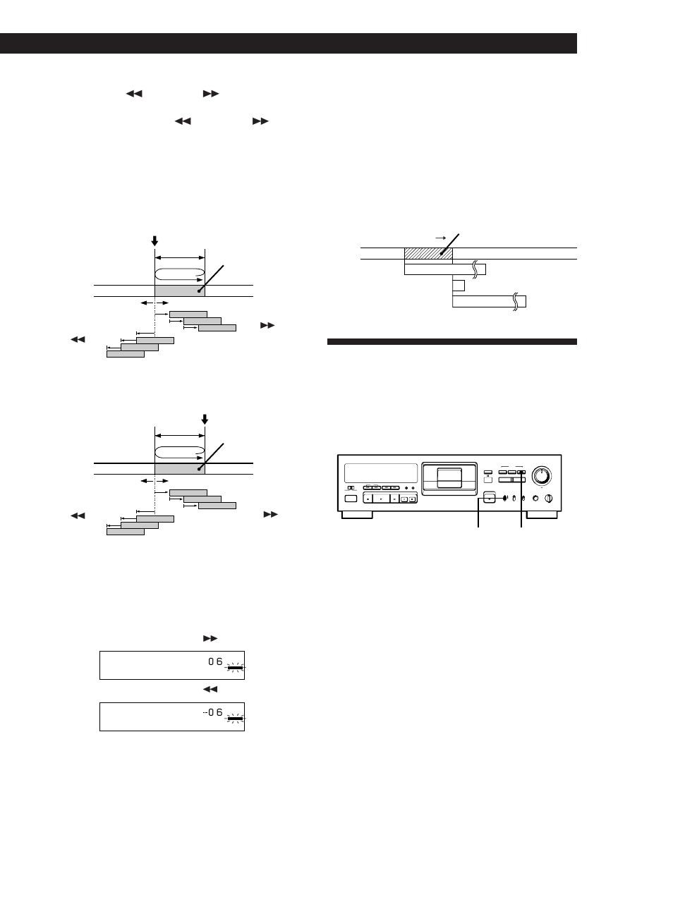 Setzen von subcodes 3, Startcode-aufzeichnung, Sprung- oder endcode-aufzeichnumg | Sony PCM-R300 User Manual | Page 65 / 76