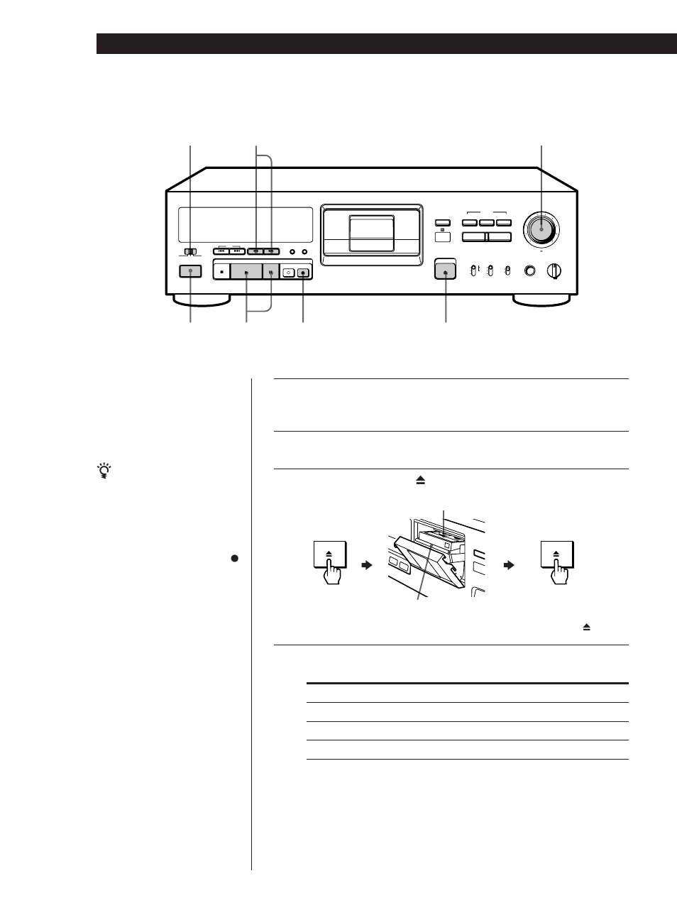 Recording on a tape, Basic operations 8, Press power | Press open/close 6 and insert a cassette, Set input to the corresponding input connector | Sony PCM-R300 User Manual | Page 8 / 76