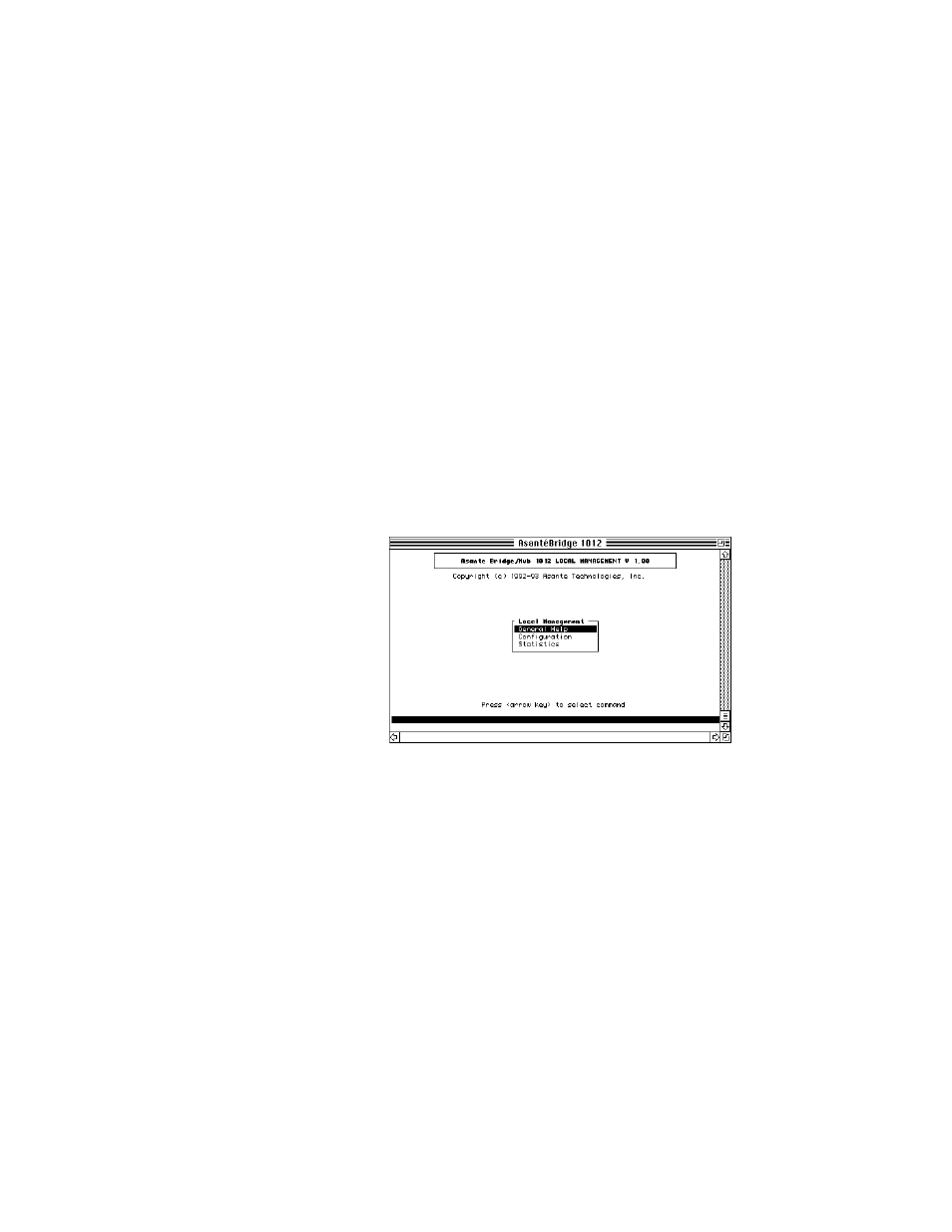 Local management | Asante Technologies 1012 User Manual | Page 60 / 110