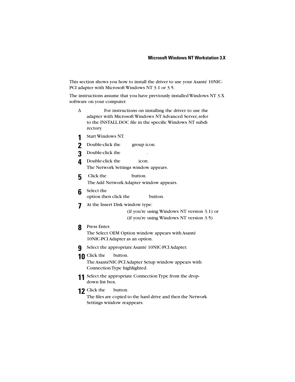 Asante Technologies 10NIC-PCITM User Manual | Page 31 / 50