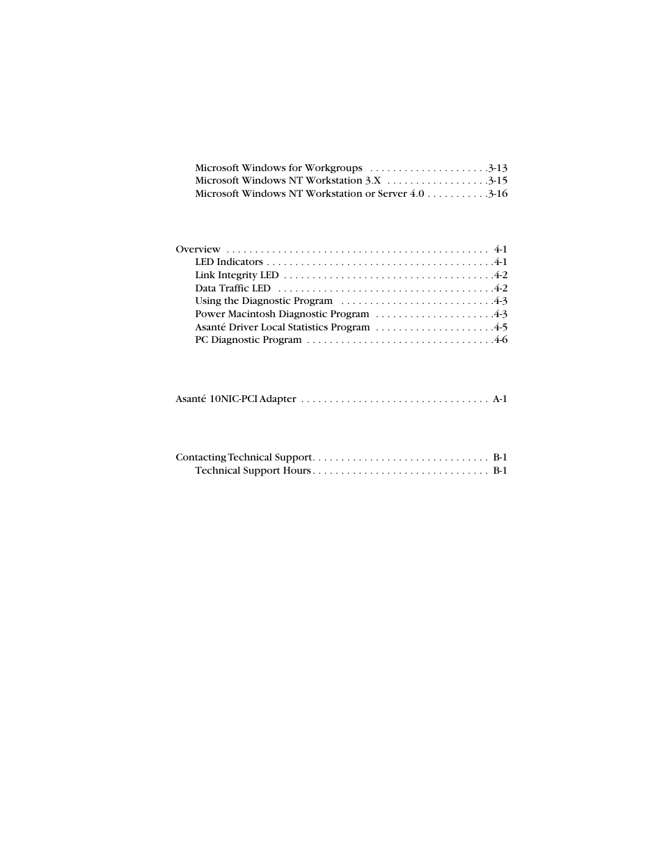 Asante Technologies 10NIC-PCITM User Manual | Page 4 / 50