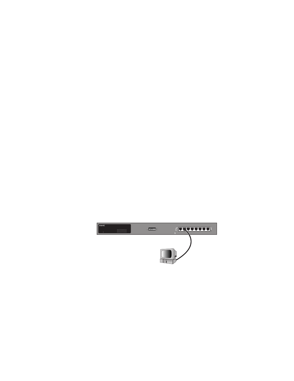 Connecting network devices, Connecting a computer to the switch, Connecting network devices -9 | Connecting a computer to the switch -9 | Asante Technologies 7000 User Manual | Page 21 / 39