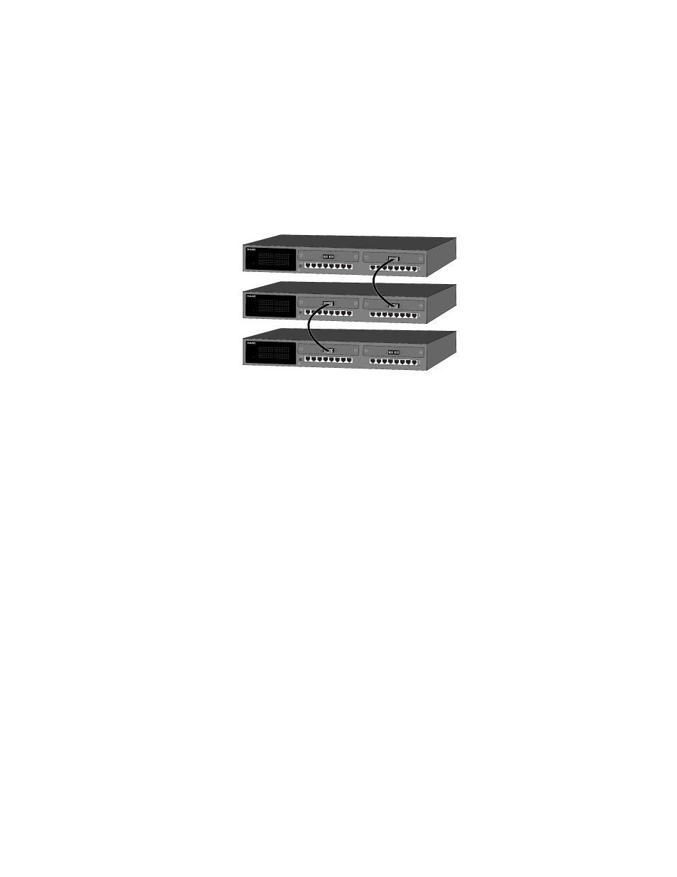 Cascading multiple fs7000 switches, Voltage requirements, Powering on the switch | Cascading multiple fs7000 switches -11, Switch the power switch to the “on” position | Asante Technologies 7000 User Manual | Page 23 / 39