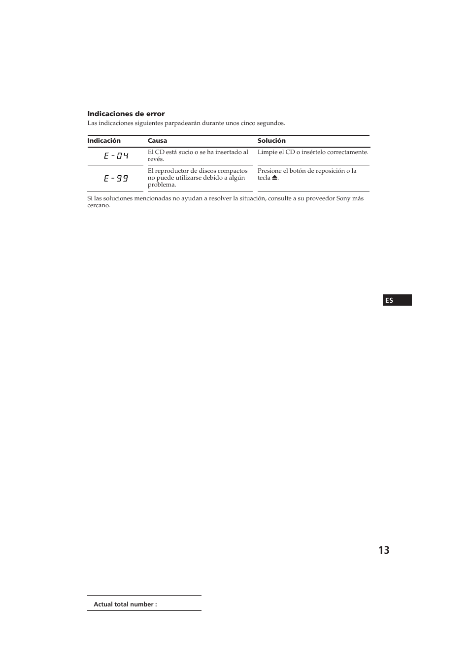 Sony CDX-2100 User Manual | Page 25 / 25