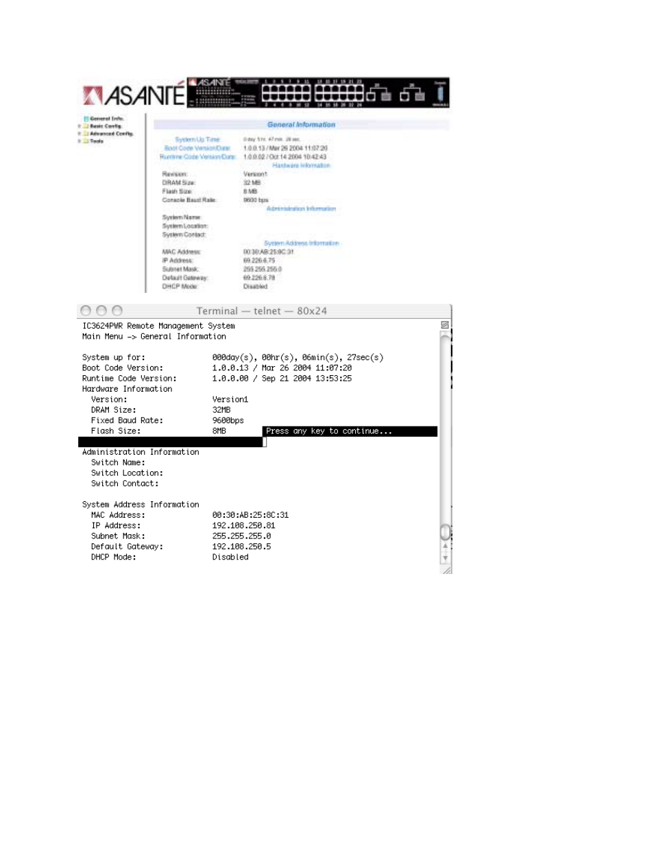 Asante Technologies IC3624PWR User Manual | Page 29 / 87