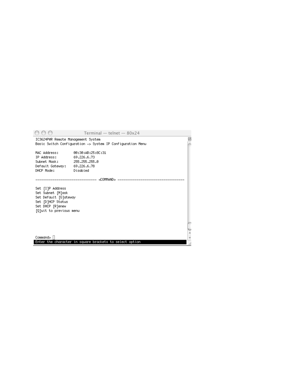 2 ip configuration, 3 snmp configuration, 2 ip configuration 6.2.3 snmp configuration | Asante Technologies IC3624PWR User Manual | Page 32 / 87