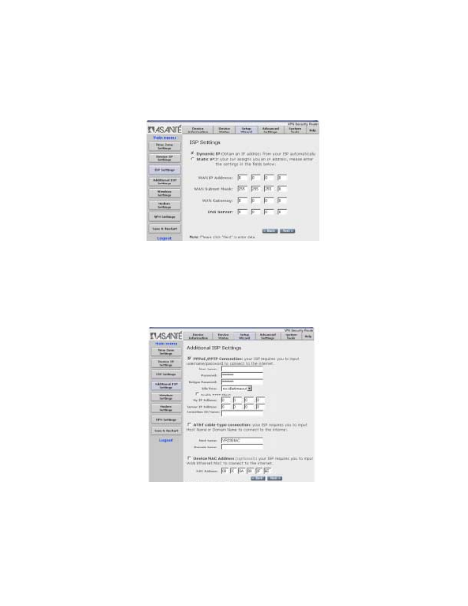 Asante Technologies VR2004 Series User Manual | Page 19 / 76