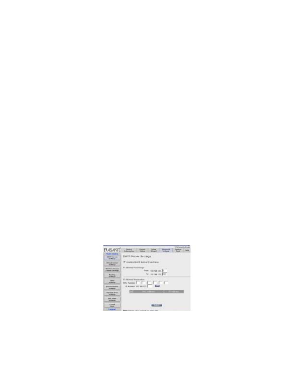 Chapter 3. advanced settings | Asante Technologies VR2004 Series User Manual | Page 27 / 76