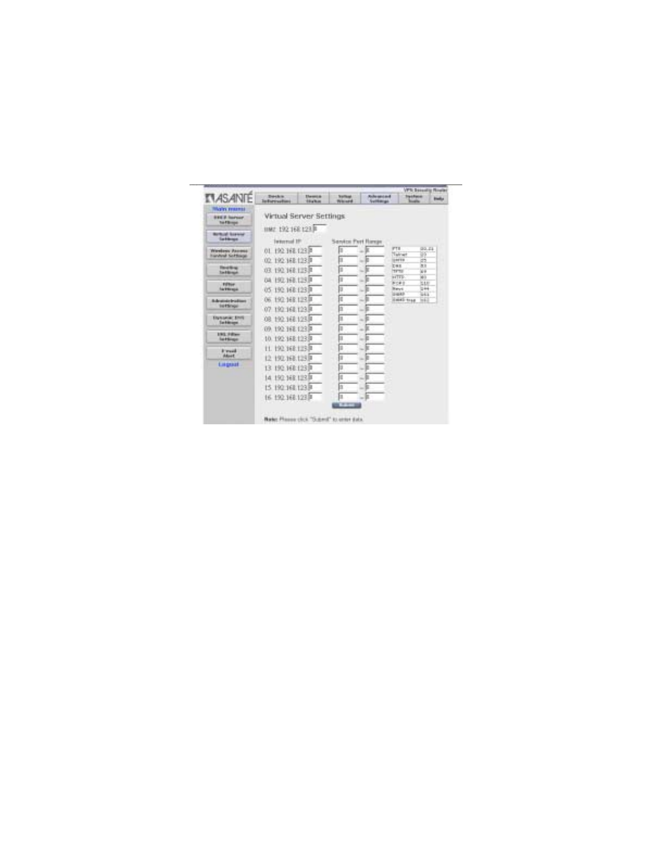 Asante Technologies VR2004 Series User Manual | Page 29 / 76