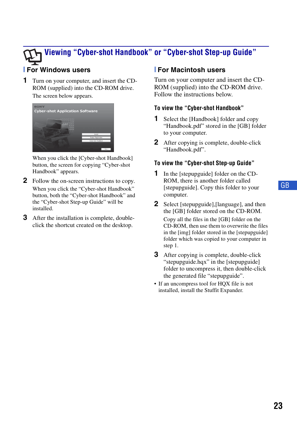 Sony DSC-T20 User Manual | Page 23 / 60