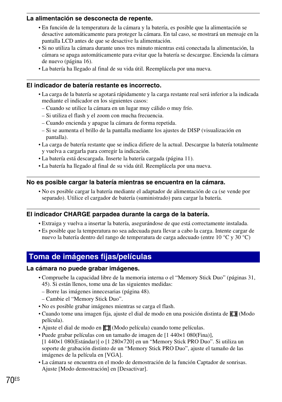 Toma de imágenes fijas/películas | Sony DSC-HX1 User Manual | Page 144 / 151