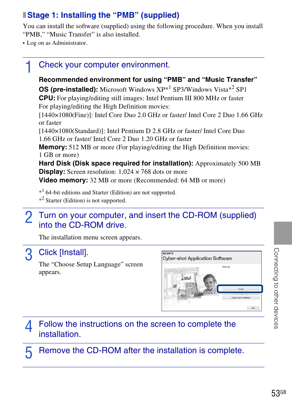 Sony DSC-HX1 User Manual | Page 53 / 151