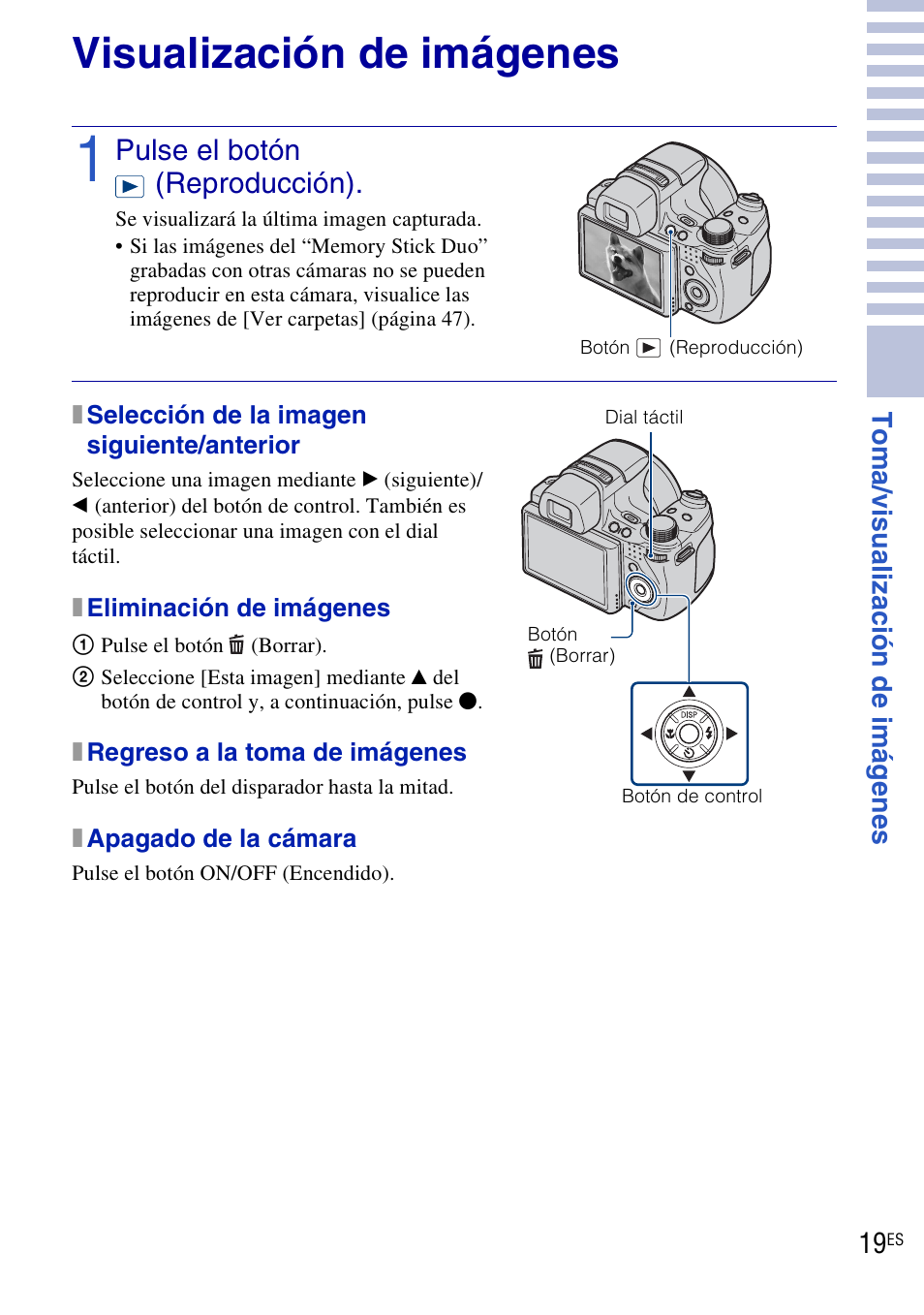Visualización de imágenes | Sony DSC-HX1 User Manual | Page 93 / 151