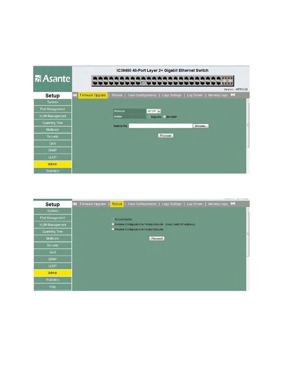 Admin continued | Asante Technologies 480 User Manual | Page 97 / 148