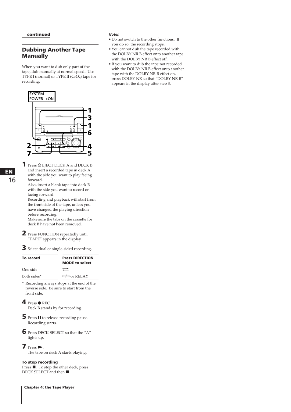 Sony CHC-P33D User Manual | Page 16 / 97