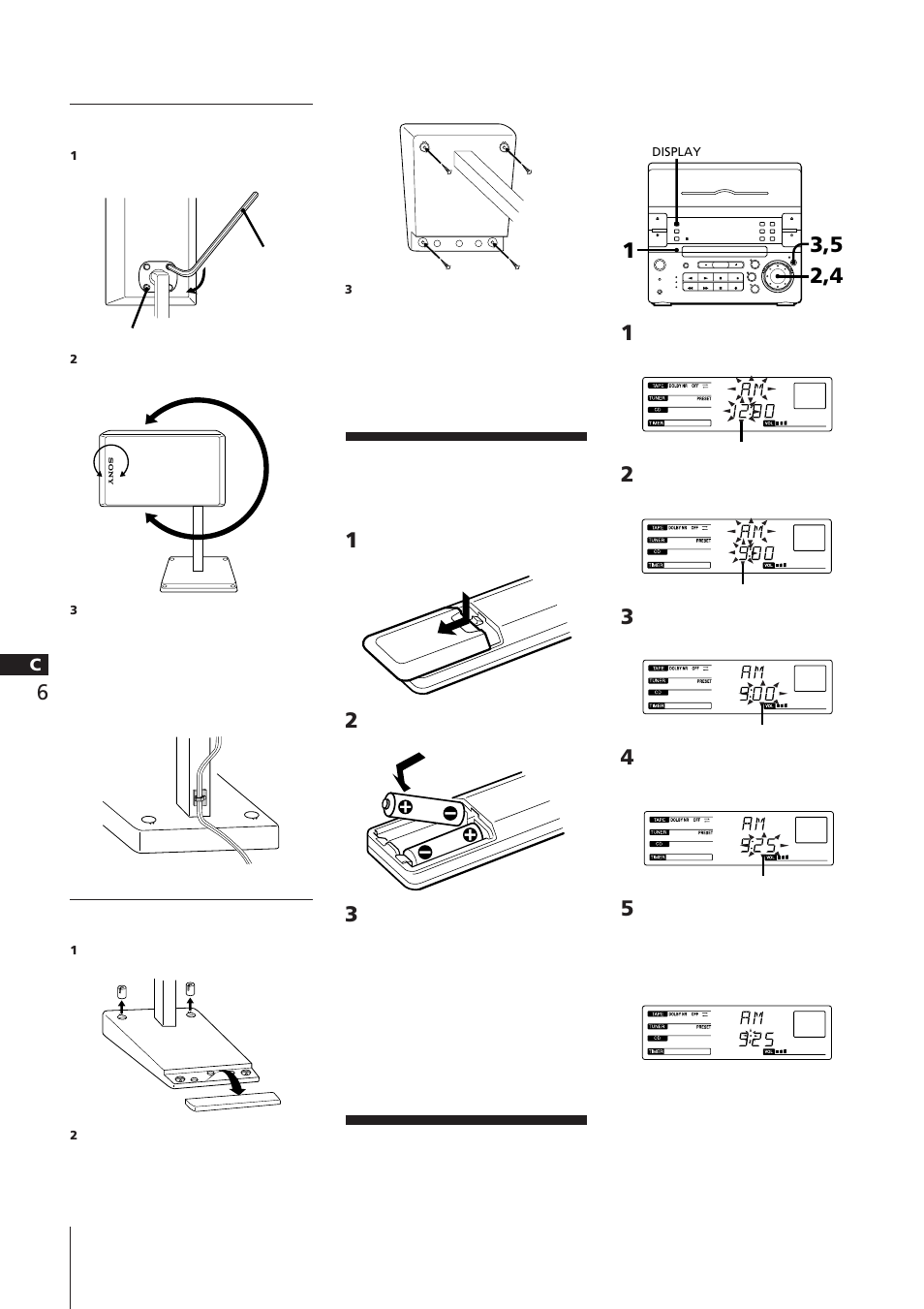 Wæ…ƒ | Sony CHC-P33D User Manual | Page 78 / 97