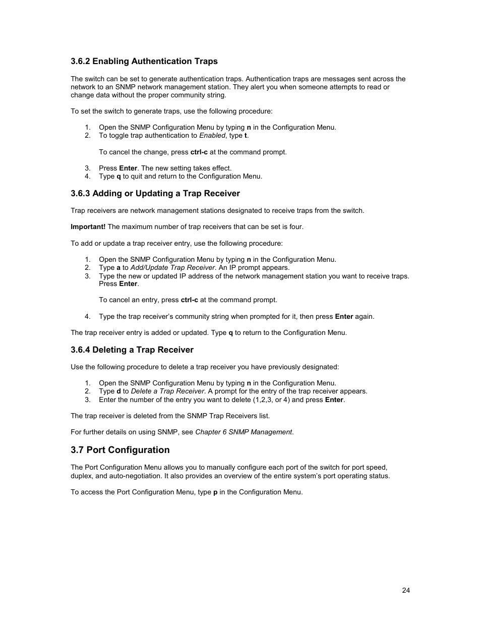 7 port configuration | Asante Technologies 35160 User Manual | Page 24 / 79