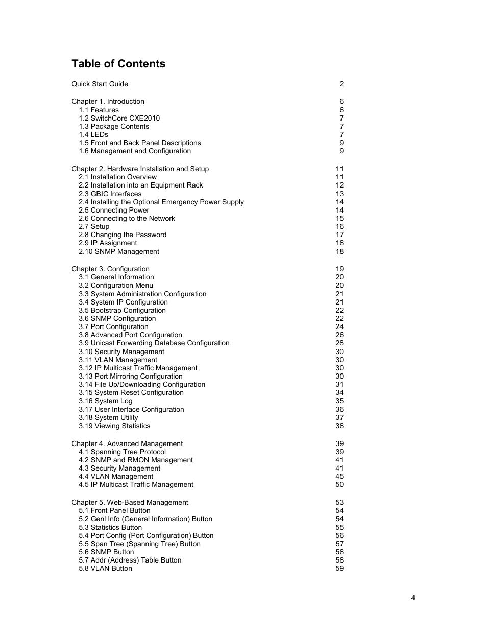 Asante Technologies 35160 User Manual | Page 4 / 79