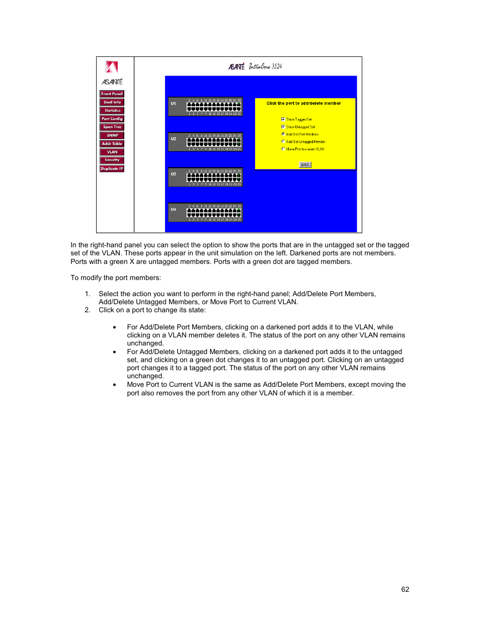 Asante Technologies 35160 User Manual | Page 62 / 79