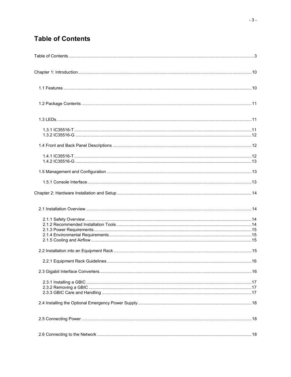 Asante Technologies 35516 User Manual | Page 3 / 111