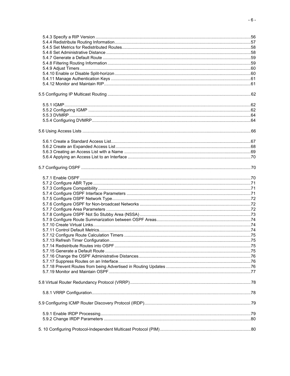 Asante Technologies 35516 User Manual | Page 6 / 111