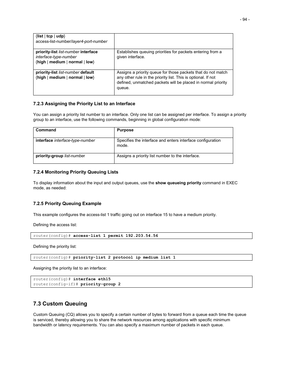 3 custom queuing | Asante Technologies 35516 User Manual | Page 94 / 111
