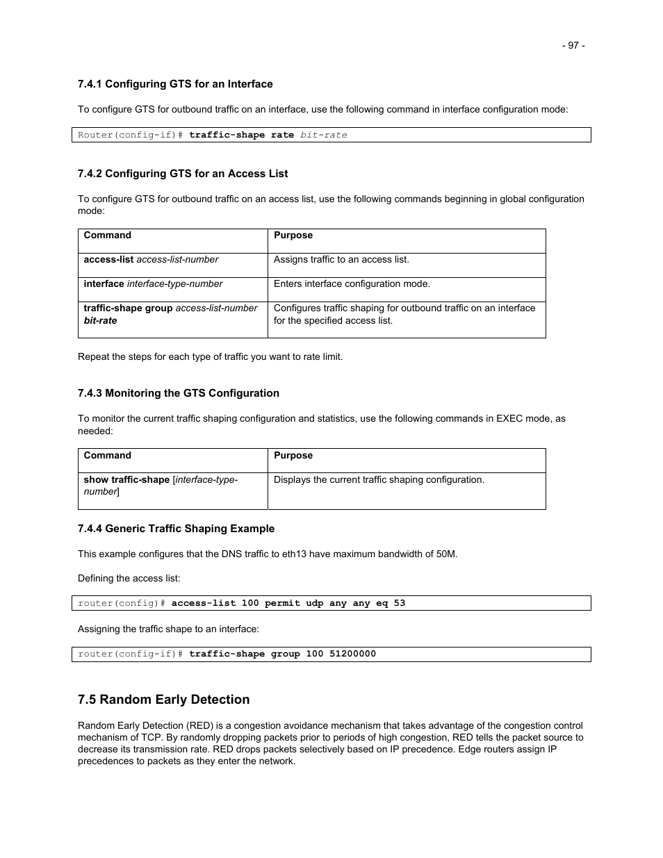 5 random early detection | Asante Technologies 35516 User Manual | Page 97 / 111