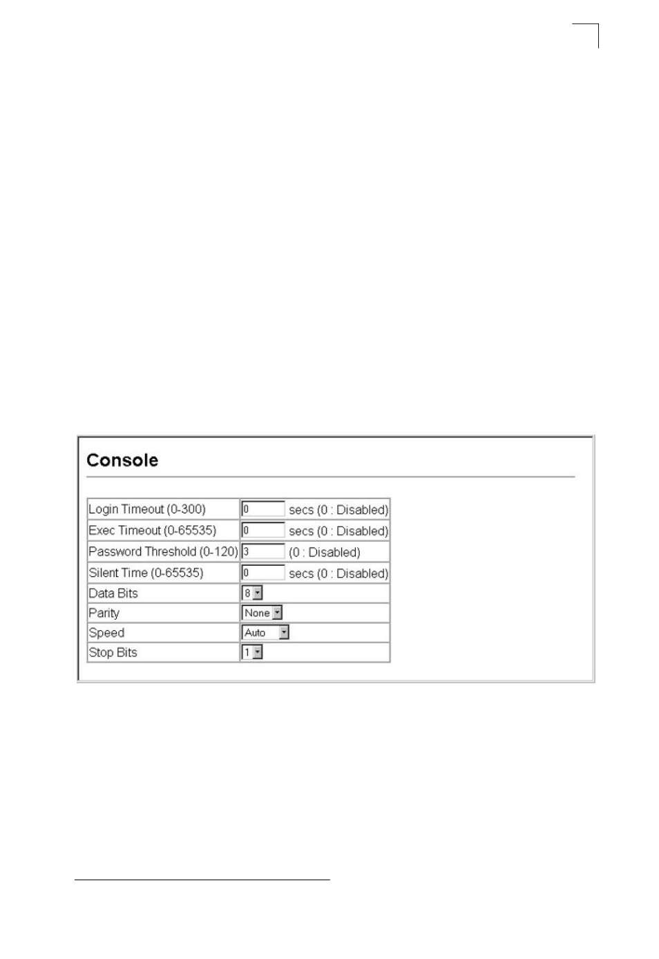 Console port settings | Asante Technologies 40240/40480-10G User Manual | Page 102 / 792