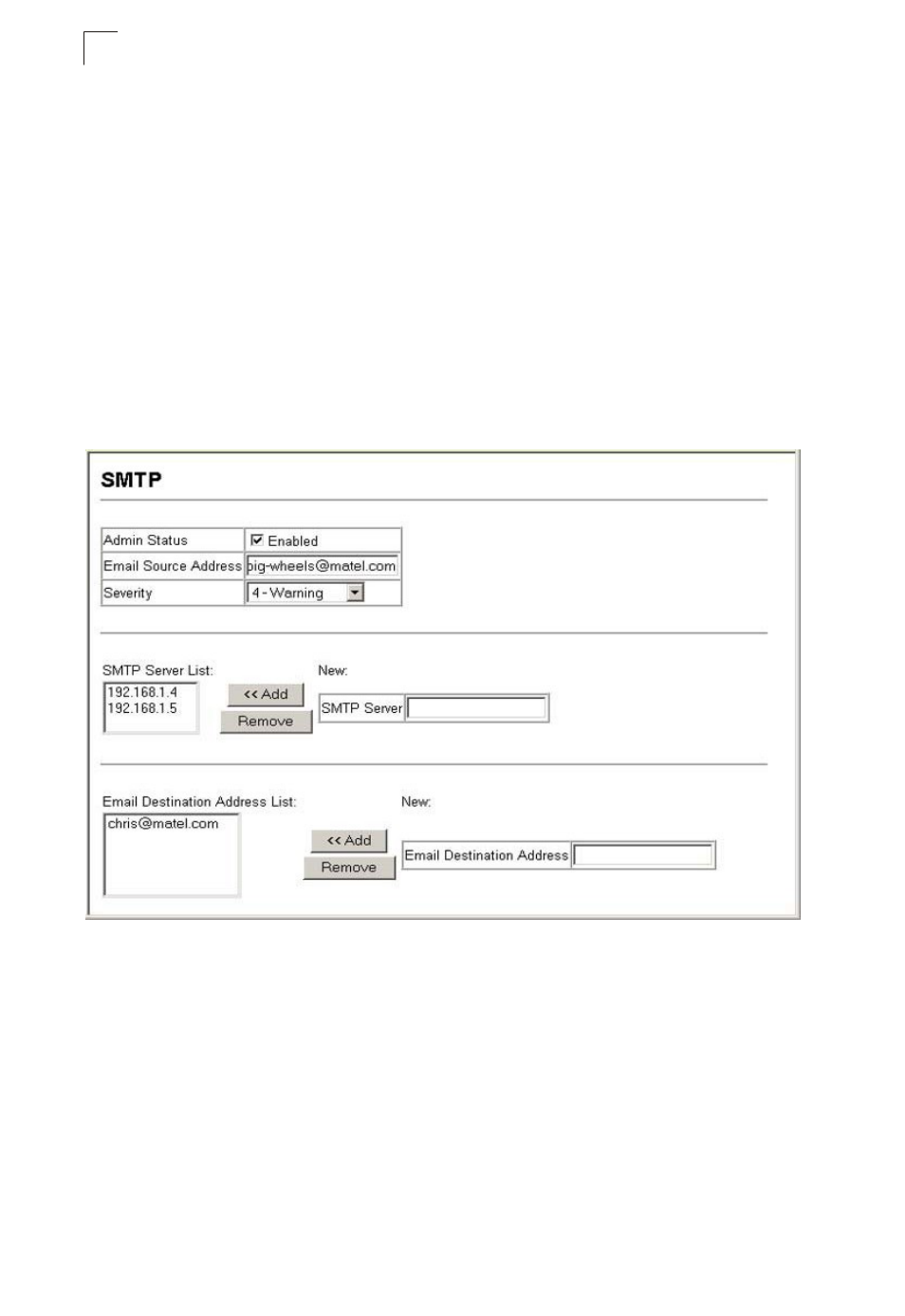 Displaying log messages, Sending simple mail transfer protocol alerts, Figure 4-20 displaying logs | Asante Technologies 40240/40480-10G User Manual | Page 109 / 792