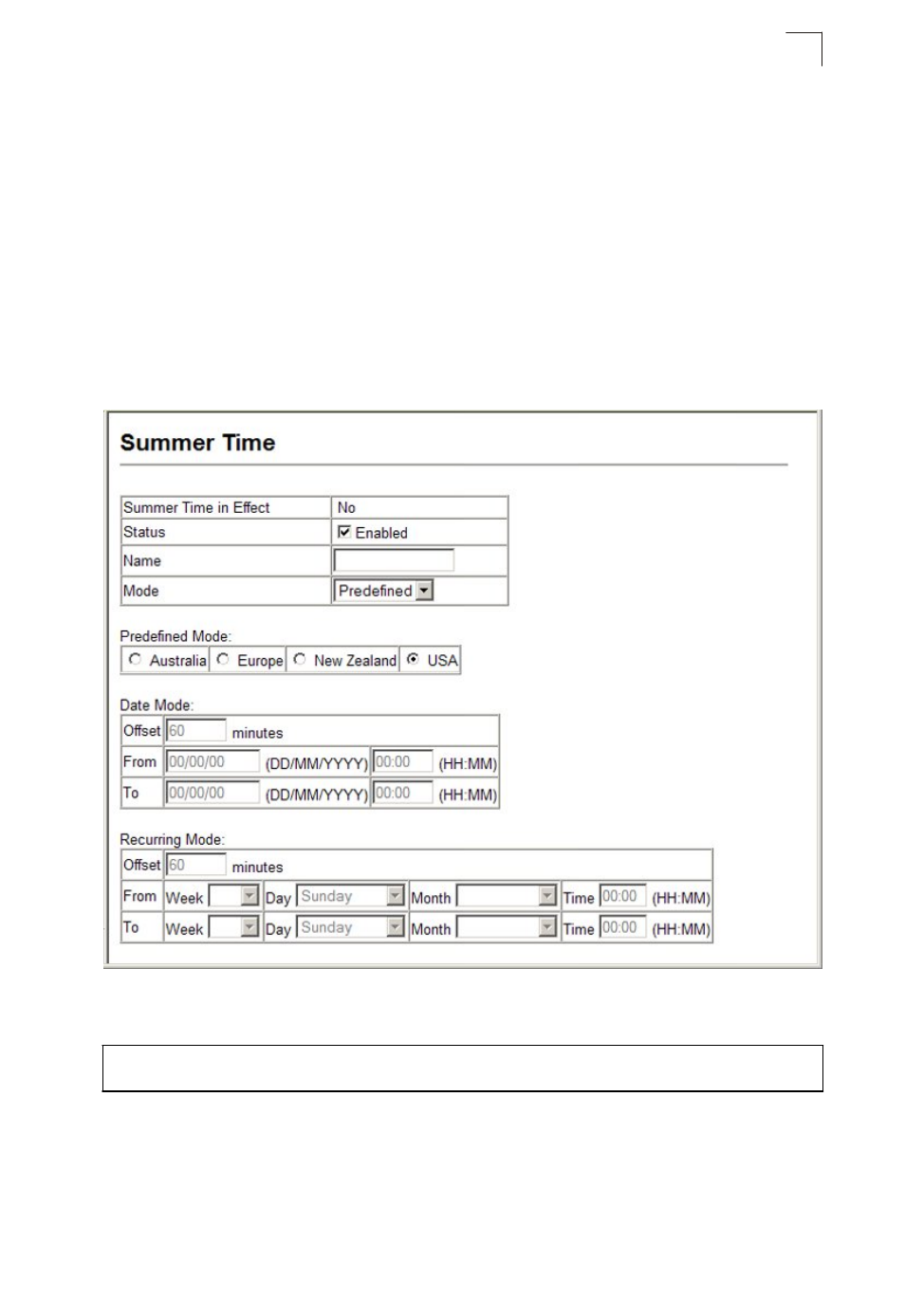 Configuring summer time | Asante Technologies 40240/40480-10G User Manual | Page 116 / 792
