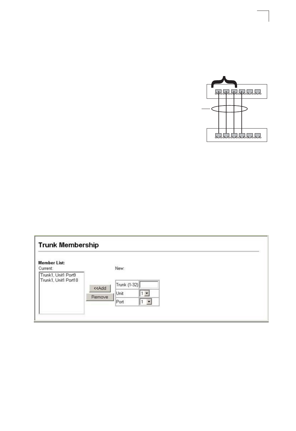 Creating trunk groups, Statically configuring a trunk | Asante Technologies 40240/40480-10G User Manual | Page 182 / 792