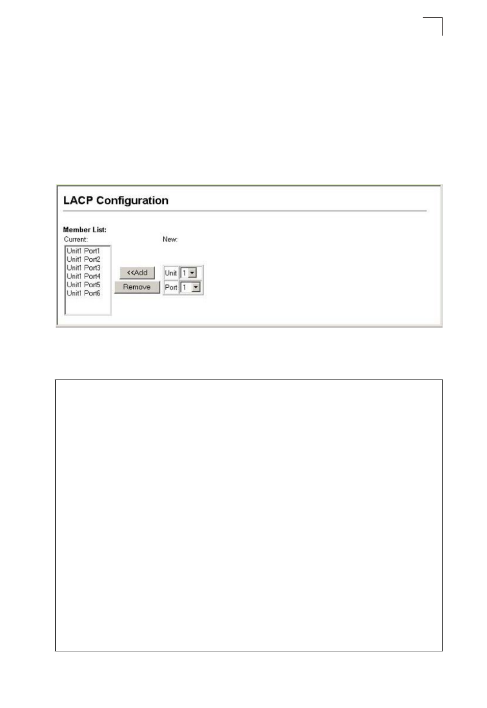 Enabling lacp on selected ports, Creating trunk groups | Asante Technologies 40240/40480-10G User Manual | Page 184 / 792