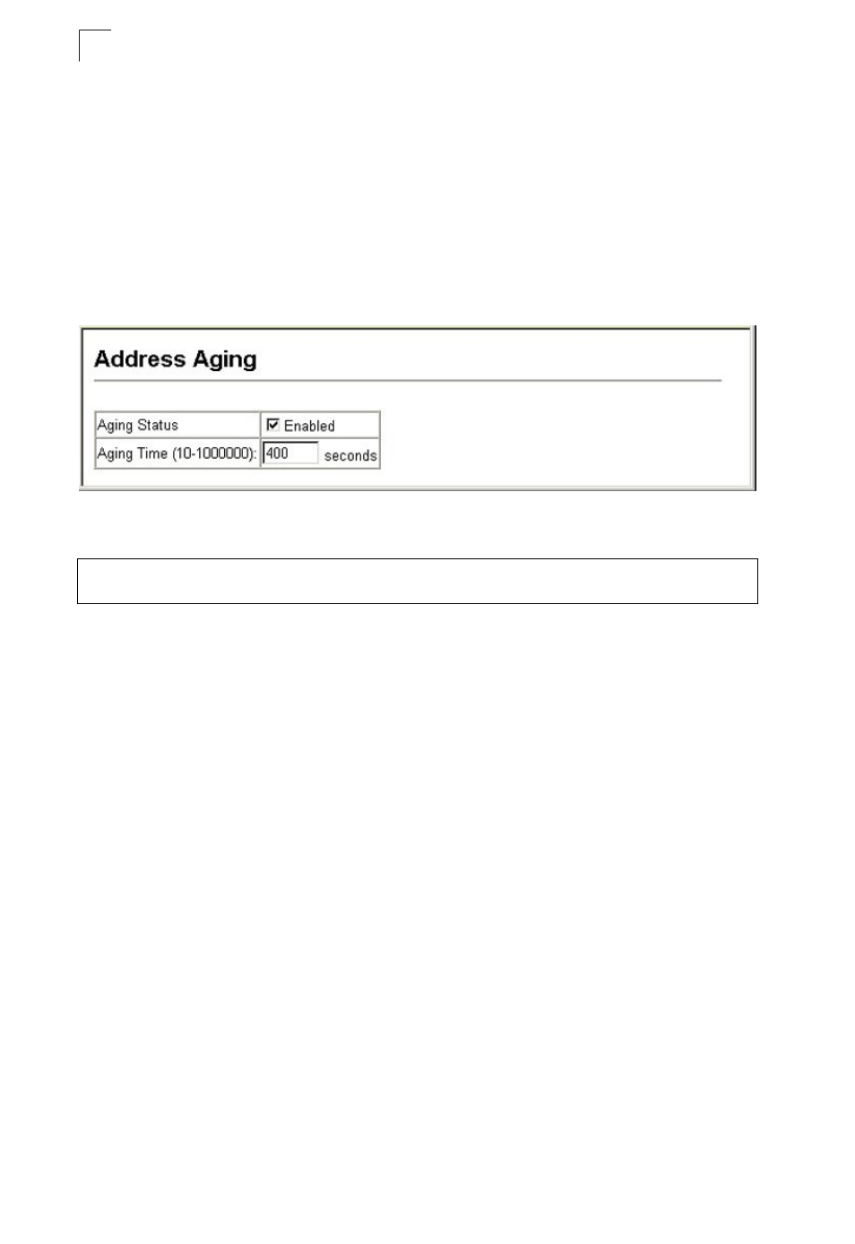 Figure 9-2, Dynamic addresses, Changing the aging time | Asante Technologies 40240/40480-10G User Manual | Page 205 / 792
