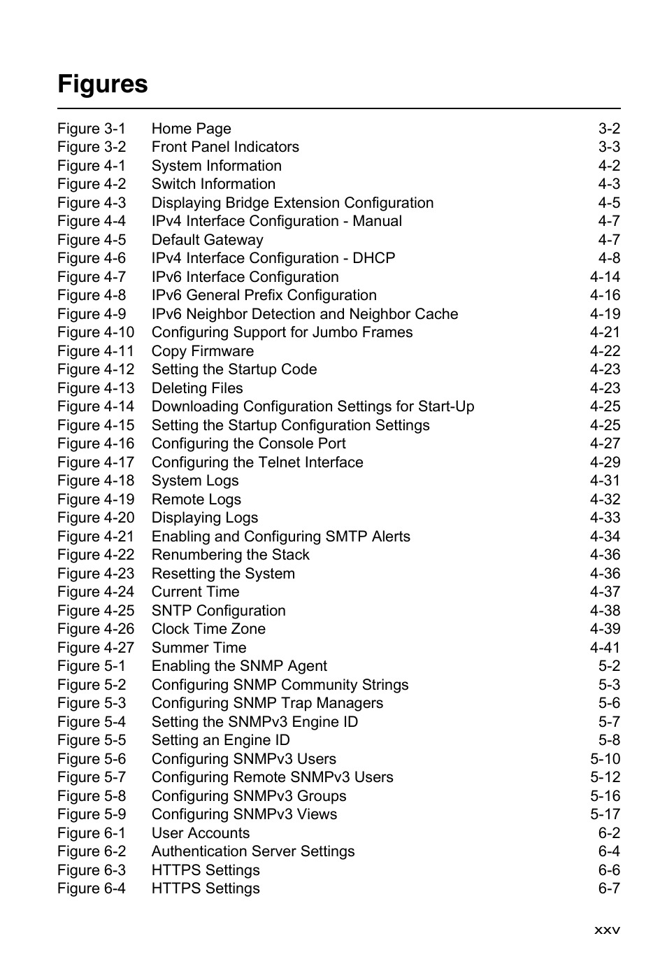 Figures | Asante Technologies 40240/40480-10G User Manual | Page 29 / 792