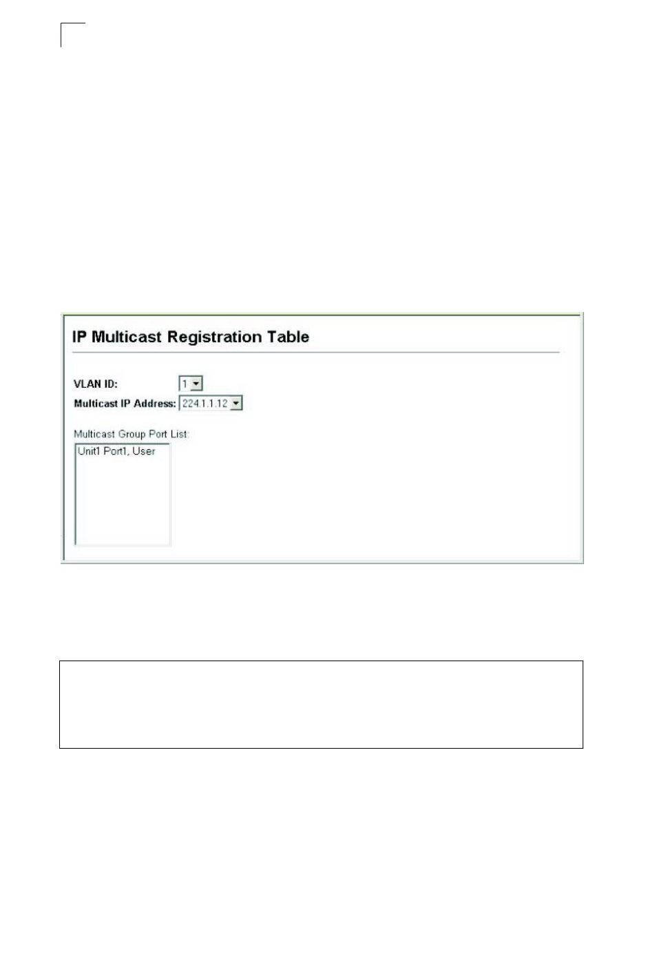 Displaying port members of multicast services | Asante Technologies 40240/40480-10G User Manual | Page 291 / 792