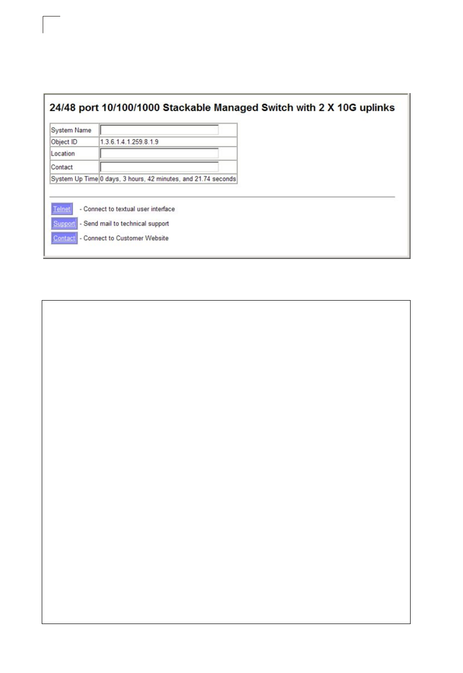 Chapter 4: basic management tasks, Displaying system information, 2 basic management tasks | Asante Technologies 40240/40480-10G User Manual | Page 77 / 792