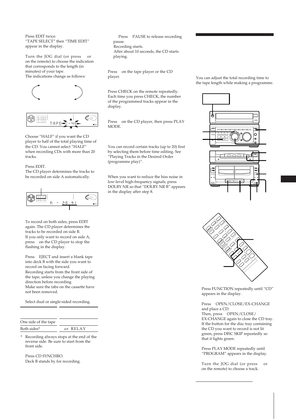 R p p 0 ) ж » ж p 0 ) p » ⁄ ⁄ ⁄ p | Sony MHC-W55 User Manual | Page 17 / 129