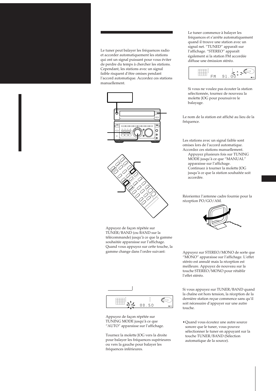 Radio, Chapitre 3, Ecoute de la radio | Sony MHC-W55 User Manual | Page 41 / 129
