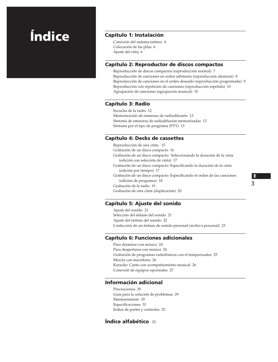 Índice | Sony MHC-W55 User Manual | Page 65 / 129