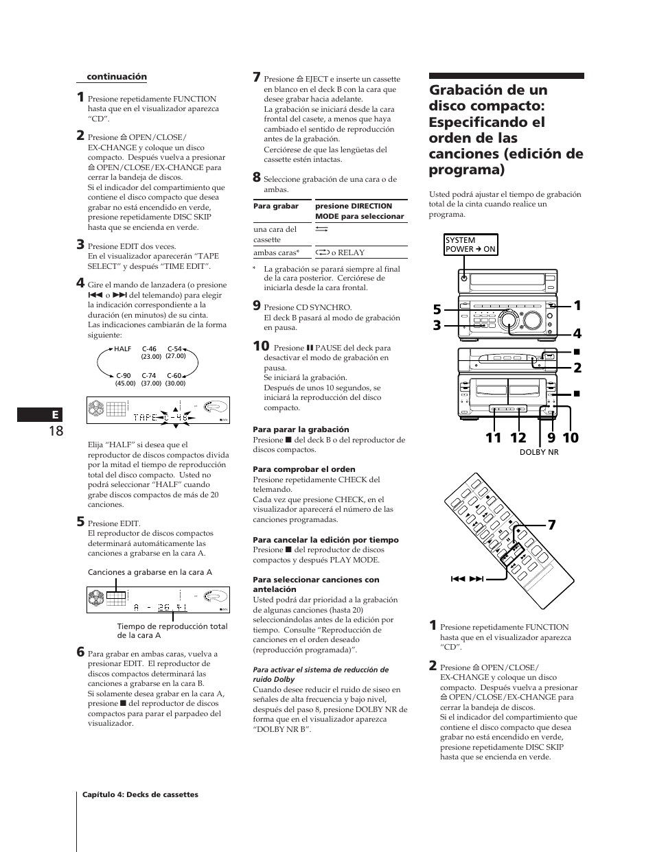 ªr p p 0 ) · ª · p 0 ) p ª § § § p, Continuación | Sony MHC-W55 User Manual | Page 80 / 129