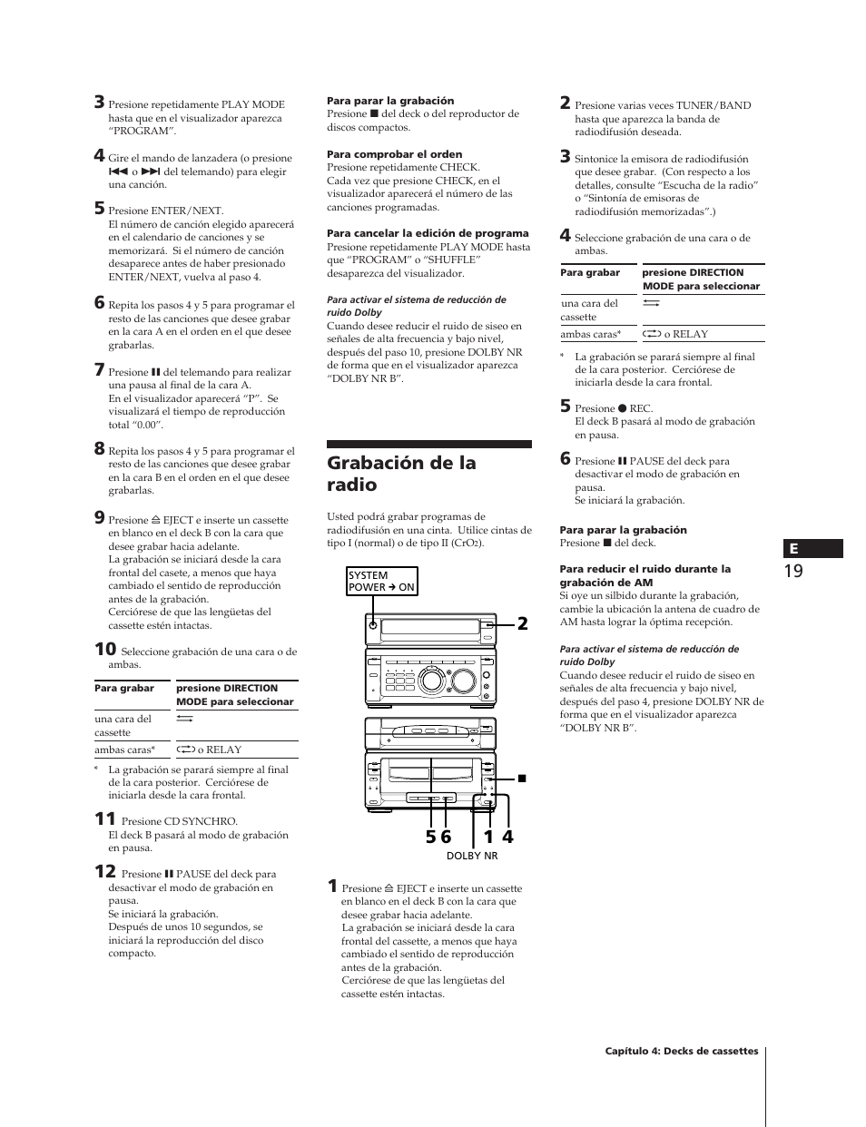 Grabación de la radio | Sony MHC-W55 User Manual | Page 81 / 129
