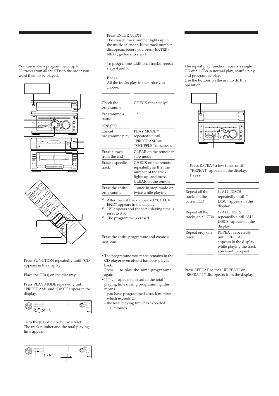 Playing tracks repeatedly (repeat play), R p p 0 ) ж » ж p 0 ) p » ⁄ ⁄ ⁄ p | Sony MHC-W55 User Manual | Page 9 / 129