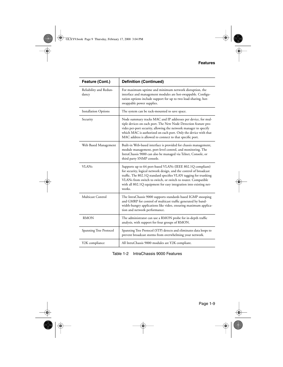 Asante Technologies Intrachassis 9000 User Manual | Page 17 / 142