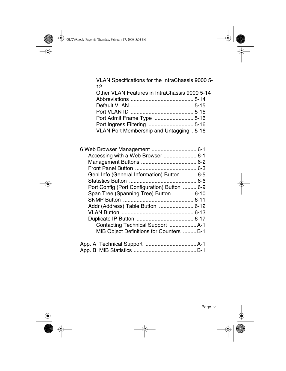 Asante Technologies Intrachassis 9000 User Manual | Page 7 / 142